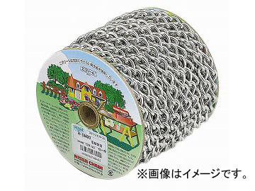 ニッサチェイン/NISSA CHAIN マンテル 木管巻連環 ステンレス鋼 電解みがき上げる 15m巻 R-SM30 JAN：4968462160402  Mantel reel winding