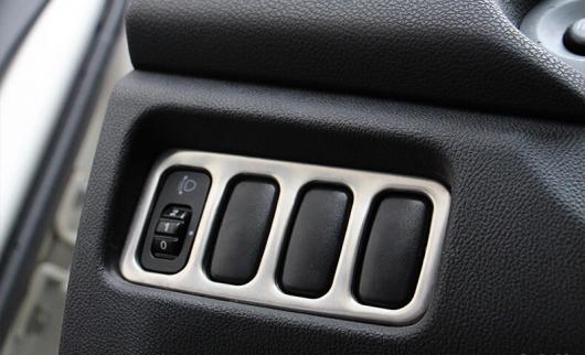 車用メッキパーツ オート インテリア アクセサリー ライトスイッチボタントリム 内側 カー スタイリング 三菱 ASX ステンレス スチール AL-AA-0764 AL Car plating parts