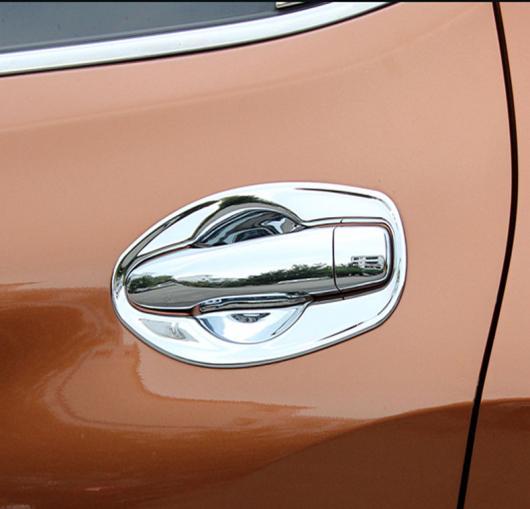 車用メッキパーツ 2015 日産 エクストレイル XトレイルXTRAIL ABS クローム カー ドアハンドルボウル外装ドアハンドルボウルカバーカースタイリングアクセサリー AL-AA-0810 AL Car plating parts