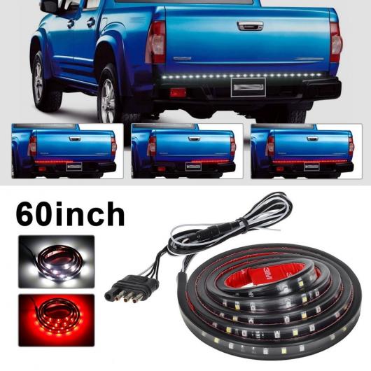 車用メッキパーツ 60 レッド ホワイト テール ゲート LED ストリップ ライト バー トラック 2003-2012 ダッジラム1500 2500 3500 4500 550 AL-AA-0922 AL Car plating parts