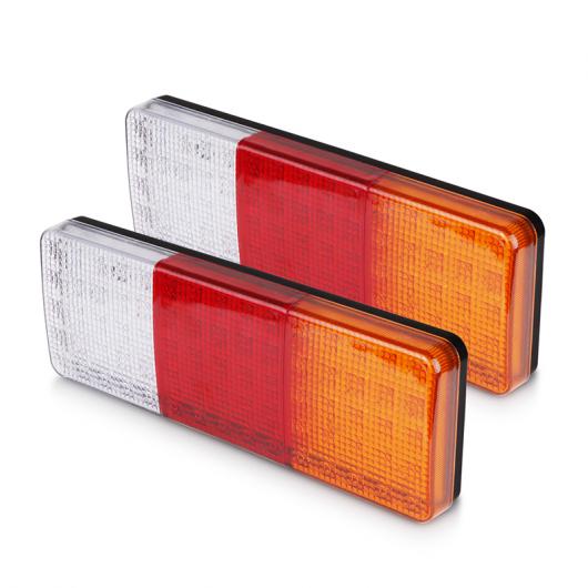 車用メッキパーツ 2ピース12ボルト75 LED トレーラー トラック テールライトランプヨット車 テールライト リバース ランニングブレーキターンライト AL-AA-0954 AL Car plating parts
