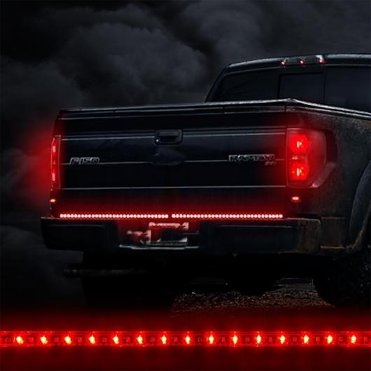 車用メッキパーツ 60 レッド ホワイト テール ゲート LED ストリップ ライト バー ターン シグナル ダッジラム1500 2500 3500 4500 550 2003-2012 AL-AA-0988 AL Car plating parts
