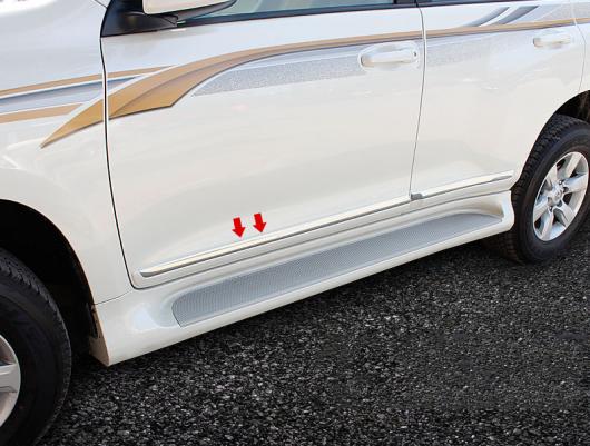 車用メッキパーツ カーアクセサリー トヨタ ランド クルーザー プラドFJ150 2010 2011 2012 2013 ABS クロームサイドドアボディモールディングカバートリムフィットスティック4ピース AL-AA-1107 AL Car plating parts|オートパーツエージェンシー2号店