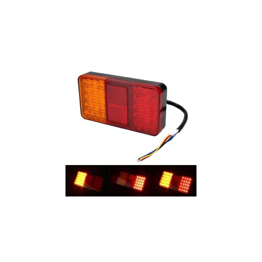 車用メッキパーツ 12ボルト40 LED トラック カー トレーラー リアテールライトストップインジケータウインカーランプテールライト AL-AA-0930 AL Car plating parts