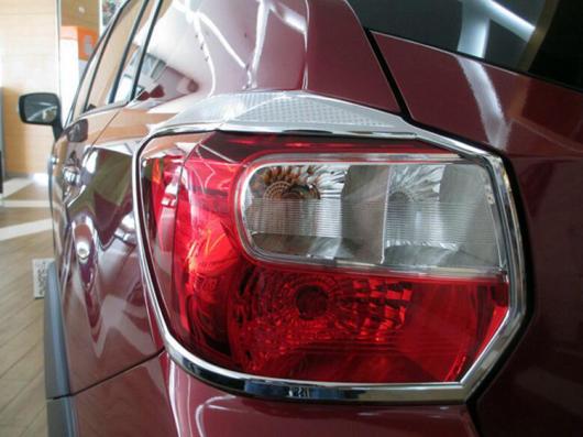 車用メッキパーツ ABS クロームリアテールライトランプ カバー 2ピース セット スバル XV Crosstrek 2012 2013 2014 2015 2016 2017 AL-AA-2474 AL Car plating parts