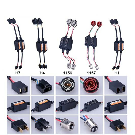 キャンセラー 1ペア CAN-BUS LED エラーフリー デコーダ カー ヘッドライト 選べる8バルブ形状 1156,1157,H1,H4(9003),H7,H8/H9/H11,HB3(9005),HB4(9006) AL-AA-5783 AL Canceller