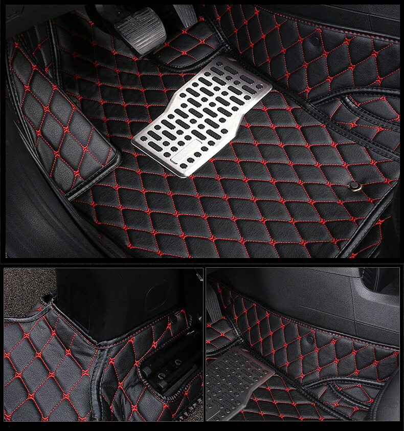 車用メッキパーツ カー フロアマット スバル アウトバック2015-2018 フット カーペットパッドマットステップ刺繍 レザー インテリアマット カーペット 選べる8バリエーション AL-AA-5885 AL Car plating parts｜オートパーツエージェンシー2号店