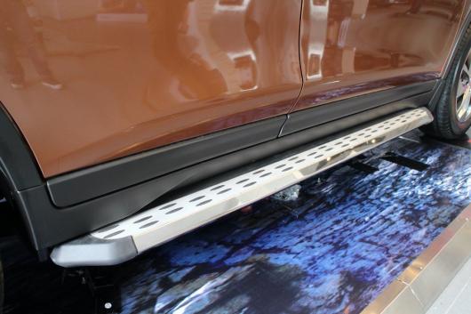 車用メッキパーツ ペア ランニングボード サイドステップ 日産 エクストレイル ローグ 2014-2017 ナーフ バー AL-AA-6018 AL Car plating parts