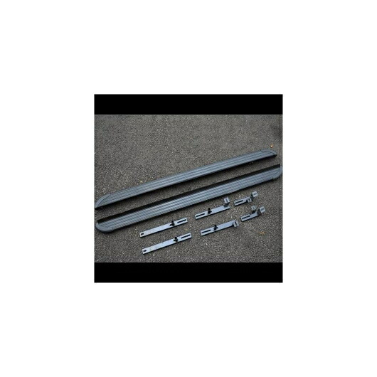 車用メッキパーツ サイドステップ スバル XV 2018 ランニングボード ナーフ バー ブラック AL-AA-6014 AL Car plating parts