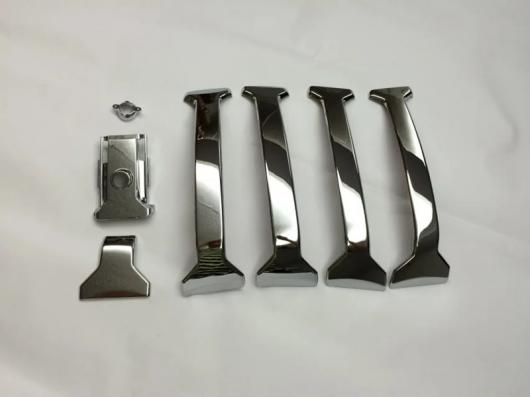 車用メッキパーツ トヨタ ランドクルーザー プラドJ150 2014 2015 2016 2017 ABS クローム フロント センター レーシング グリル カバー ホール AL-AA-6244 AL Car plating parts