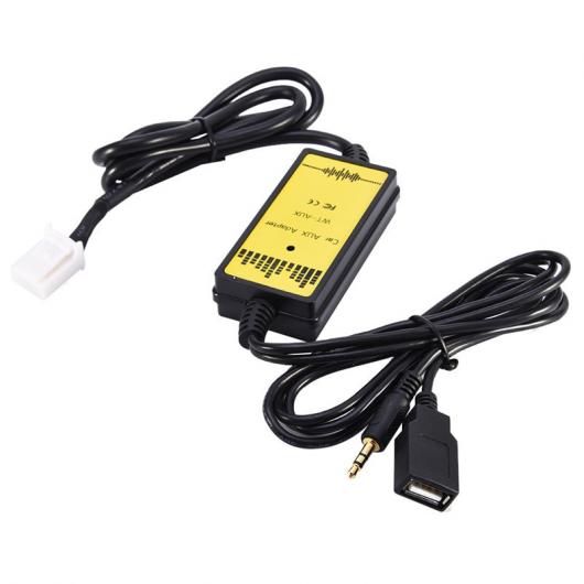 車用ケーブル カー CD アダプタ MP3 オーディオ インタフェース AUX USB SD 2×6 P接続 チェンジャー トヨタ レクサス AL-AA-6860 AL Car cable
