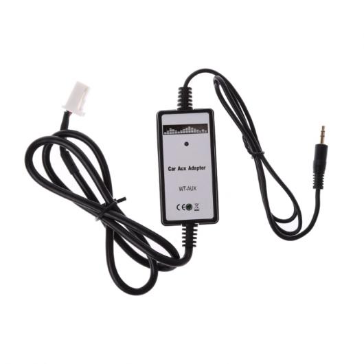 車用ケーブル 35MA 95DB MP3 プレーヤーラジオインターフェイス AUX 入力 アダプタ トヨタ カムリ カローラ ヤリス DC 12V オート ケーブル ソケット AL-AA-6881 AL Car cable｜オートパーツエージェンシー2号店