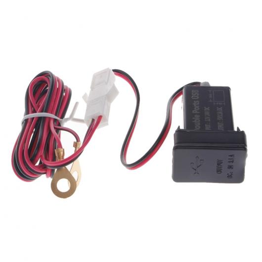 車用ケーブル オートカーデュアル USB ポート充電器 電話 PDA DVR+オーディオ 入力 トヨタ VIGO AL-AA-6928 AL Car cable