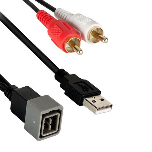 車用ケーブル USB -NI1 ラジオ 8 ピンインタフェース ポート入力保持 日産 カー オーディオ リプレースメント AL-AA-7370 AL Car cable
