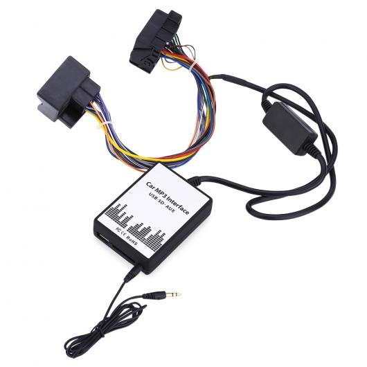 車用ケーブル カー MP3 インタフェース USB SDデータ ケーブル オーディオ デジタル CD チェンジャーサポート USB フラッシュSDカード3.5mm ジャック入力 BMW ミニ ローバー AL-AA-7086 AL Car cable｜オートパーツエージェンシー2号店