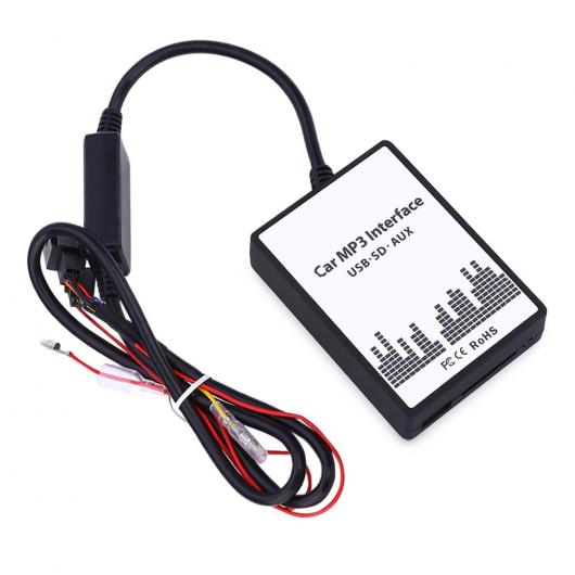 車用ケーブル カー MP3 インタフェース DC 12V USB SDデータ ケーブル AUX アダプタ 3 + 6ピン オーディオ デジタル CD チェンジャー BMW AL-AA-7126 AL Car cable|オートパーツエージェンシー2号店