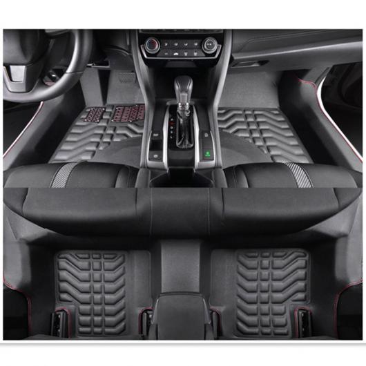 車用メッキパーツ ファイバー レザー カー フロアマット ホンダシビック2016 2017 2018セダンハッチバック 10th 世代 選べる4バリエーション black/beige/brown/coffee AL-AA-7513 AL Car plating parts｜オートパーツエージェンシー2号店