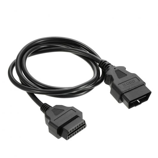 車用ケーブル OBD2 OBD 2ピン延長 ケーブル カー 自動車OBD2延長 ケーブル カー診断 ケーブル 2016 ELM 327ワイヤー AL-AA-7608 AL Car cable