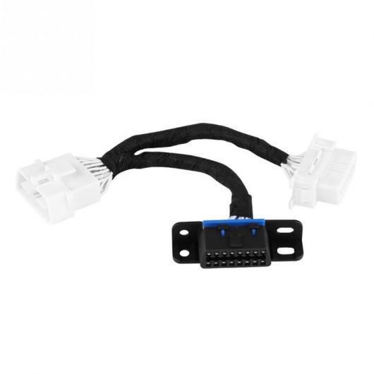 車用ケーブル OBD2 16ピン オスデュアルメススプリッタ アダプタ 延長 ケーブル Y ケーブル AL-AA-7770 AL Car cable