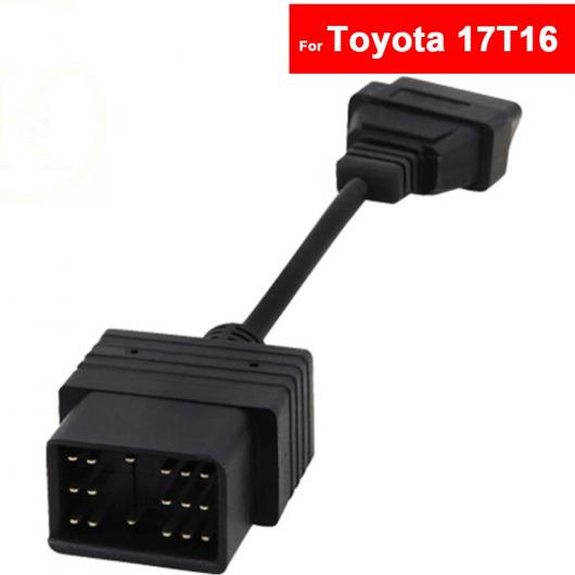 車用ケーブル トヨタ カムリ プラ シエナ RAV4 カローラ ヴィオス CROWN 17 ピン 16 ピン OBD1 OBD2 車故障 アダプタ 診断ツール ケーブル AL-AA-7818 AL Car cable