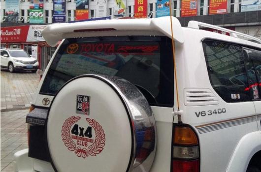 未塗装 ABS テールウィング ルーフバイザー リアスポイラー トヨタ プラドFJ90 LC90 3400 AL-AA-8097 AL Roof visor spoiler