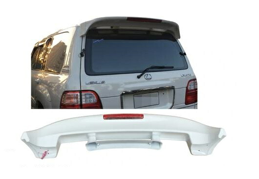 未塗装 ABS テールウィング ルーフバイザー リアスポイラー レクサス LX470 AL-AA-8127 AL Roof visor spoiler