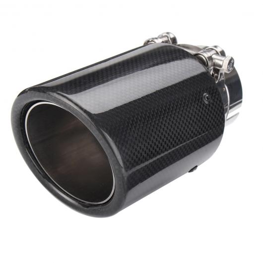 汎用マフラーチップ マフラーカッター 2.5インチ 63mm-IN 89mm-OUT 光沢 カーボン ファイバー エキゾースト パイプ AL-AA-9178 AL Car plating parts｜オートパーツエージェンシー2号店