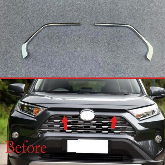 トヨタ RAV4 2019 ABS クロームフロントグリル カバー センターメッシュトリム AL-AA-9418 AL Car plating parts