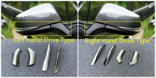 トヨタ RAV4 2019 クローム ドアミラー ボトムカバー トリム 選べる2バリエーション Left Hand Drive・Right Hand Drive AL-AA-9434 AL Car plating parts
