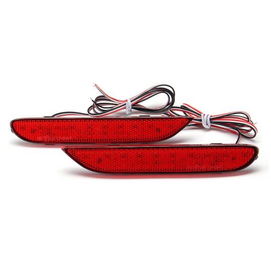 LED リア バンパー リフレクター ライト 日産 リーフ パスファインダー ローグ エクストレイル X トレイル JX35 QX56 デュアリス 2014-2015 Red Lens・Smoke Lens AL-BB-0400 Car light|オートパーツエージェンシー2号店