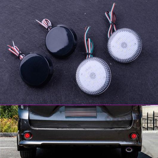 リア バンパー リフレクター LED 12V ランプ ライト フォグ レッド フィット 日産 キャシュカイ トヨタ カローラ シエナ サイオン IQ XB 選べる2カラー ブラック・クリア AL-BB-0435 AL Car light｜オートパーツエージェンシー2号店
