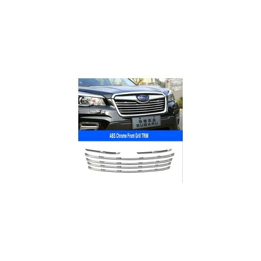 カーボン ABS フロント グリル カバー フレーム トリム ステッカー スバル フォレスター SK 2018 2019 AL-BB-0500 AL Car plating parts