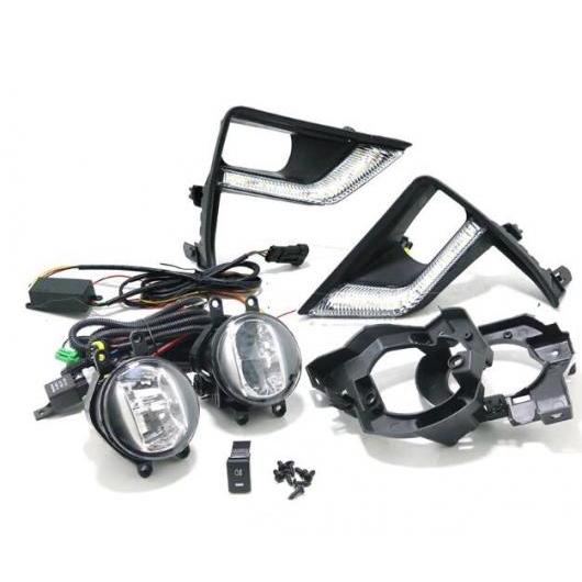 フロントフォグランプデイタイムランニングライト転向光 DRL トヨタ ランド クルーザー プラド 2018 2019 Fog lamp 6 pcs AL-BB-1194 AL Car light｜オートパーツエージェンシー2号店 45,221円