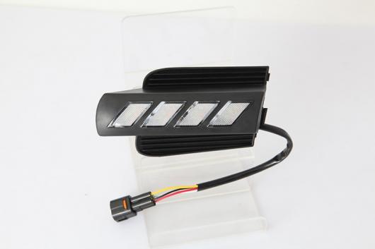 点滅 2ピース DRL トヨタ プラド120 ランド クルーザー LC120 FJ120 2003 2004 2005 2006 2007 2008 2009LED デイタイムランニングライト White and Yellow AL-BB-1218 AL Car light