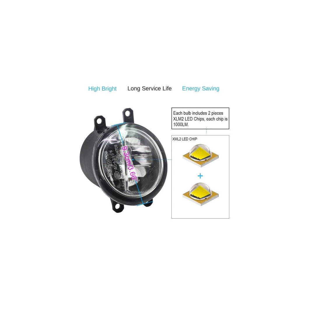 2× 4000LM LED バルブ フォグライト デイタイム DRL 12 トヨタ ヴェンザ 2009 2010 2011 2012 ホワイト,イエロー AL-BB-1064 AL Car light|オートパーツエージェンシー2号店