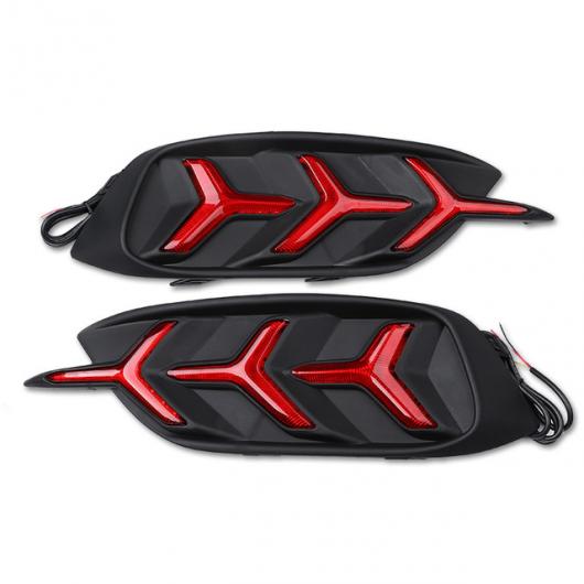 ホンダ CIVIC 10th 2016 2017 2018 LED DRL カーデイライト日中走行 ライトライト ホール Rear bumper red AL-BB-1409 AL Car plating parts｜オートパーツエージェンシー2号店