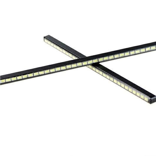2個デイタイムランニングライト LED SMD デイライト 5730 DRL 超薄型 防水 ユニバーサル 選べる4バリエーション Crystal Blue～Blue 24 AL-BB-1290 AL Car plating parts