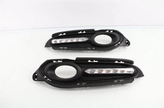1セットターン シグナル スタイルリレー 12V LED DRL デイタイム ホンダ HRV HR-V ヴェゼル 2014 2015 2016 2017 2018 White and Yellow AL-BB-1411 AL Car plating parts