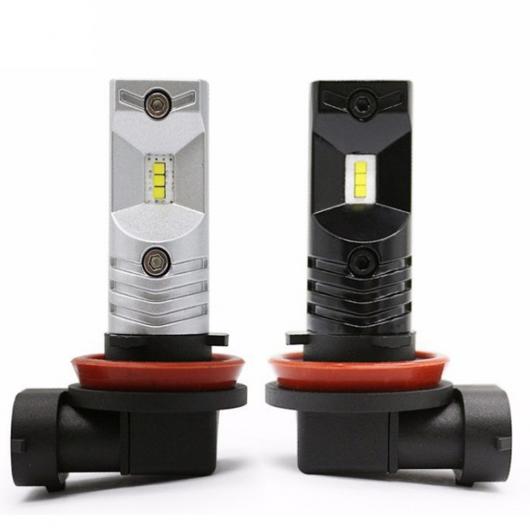2ピース H8 H11 LED HB4 9006 HB3 9005 フォグランプ バルブ 6000LM 6000K ホワイトカードライビング デイタイム ランニングランプ オート ライト 12V 24 ボルト 30W H1～H16 JP AL-BB-1454 AL Car plating parts｜オートパーツエージェンシー2号店