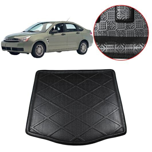 フォードフォーカスセダン トランクマットブーツ トレイ ライナー フロア カーゴ 防汚 パッド 2005 2006 2007 2008 2009 2010 2011 AL-BB-2642 AL Interior parts for cars|オートパーツエージェンシー2号店