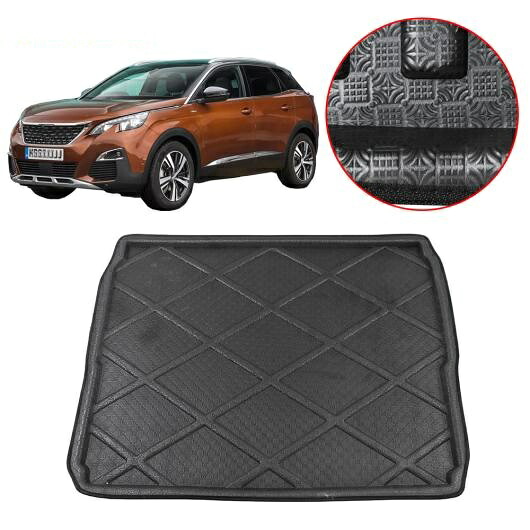 プジョー 3008 テールトランクパッドブーツ トレイ ライナー フロア カーゴ マット保護 防水 AL-BB-2666 AL Interior parts for cars