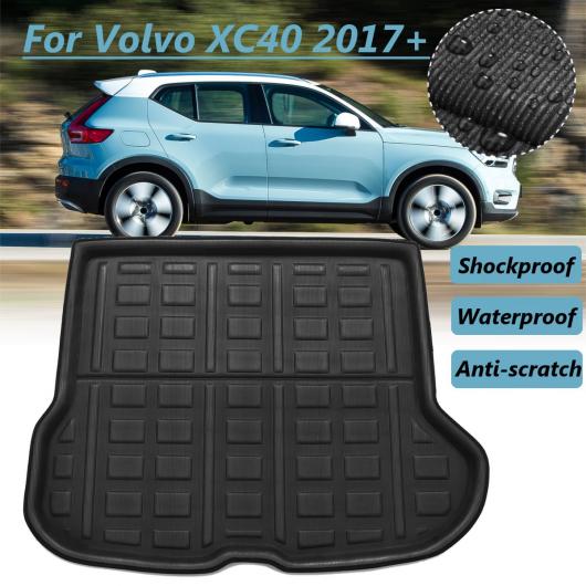ボルボ XC40 2017 + 2018 2019 リア トランク カーゴブーツ ライナー トレイ フロアマット フロア シート 防汚 プロテクター 防水 AL-BB-2671 AL Interior parts for cars