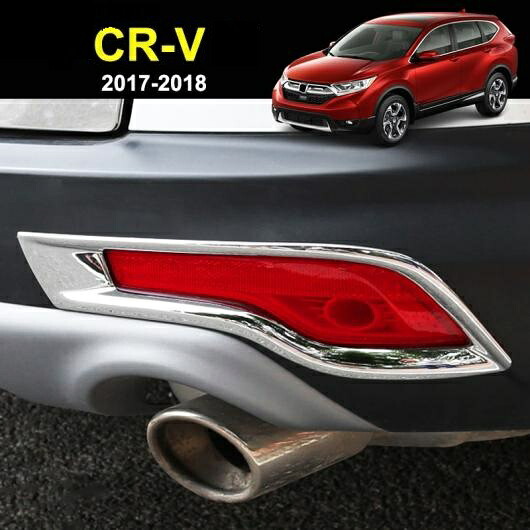 ホンダ CR-V CRV 第5世代 2017 2018 クローム リア リフレクター フォグライト ランプ カバー トリム モールディング ガーニッシュベゼルフレーム AL-BB-3042 AL Car plating parts