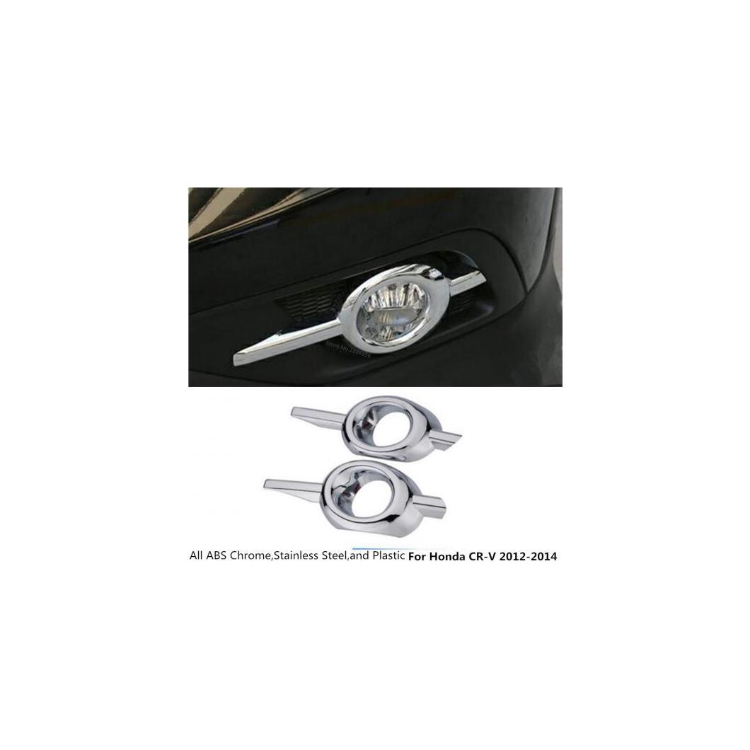 ホンダ CRV CR-V 2012 2013 2014 フロント フォグライト ランプ フレームスティックスタイル ABS クローム カバー トリム スティック パーツ 2ピース AL-BB-2996 AL Car plating parts|オートパーツエージェンシー2号店