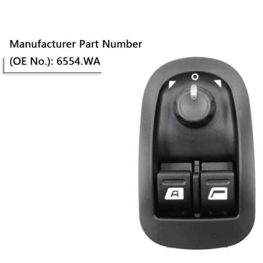 ブラック マスターウィンドウ プジョー 206 206 CC 206SW 306 206 サルーン 2007-2016 6554.WA 6554WA AL-CC-0504 AL Car parts