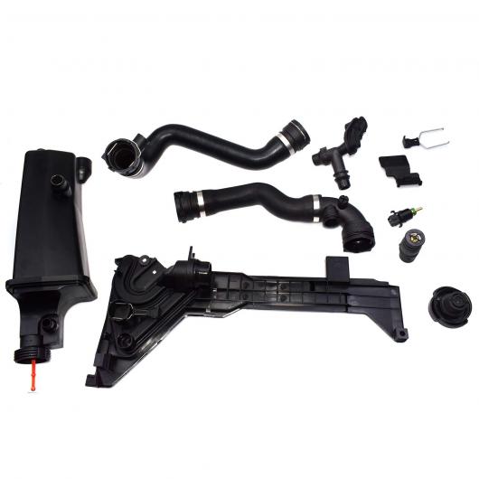 拡張タンク取付プレート & 上下ラジエーター クーラント ホース BMW E46 325i 328I 330I 323CI 325CI 330XI 9 Pcs set AL-CC-2100 AL Car parts