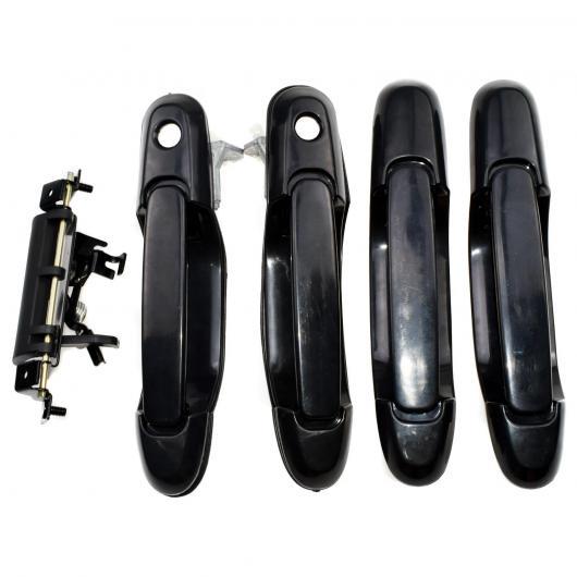 リフトゲートテールゲート バック ラッチ&外ドア 左 右&トヨタ シエナ 1998 -2003 5 個 ブラック Front Rear 5pcs AL-CC-2602 AL Car parts