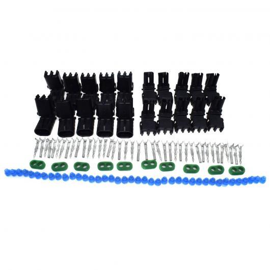 2 ピン 2 ウェイ シールドコネクタキット メス OE12010973 12015792 12124580 12124582 10 kits AL-CC-2691 AL Car parts｜オートパーツエージェンシー2号店