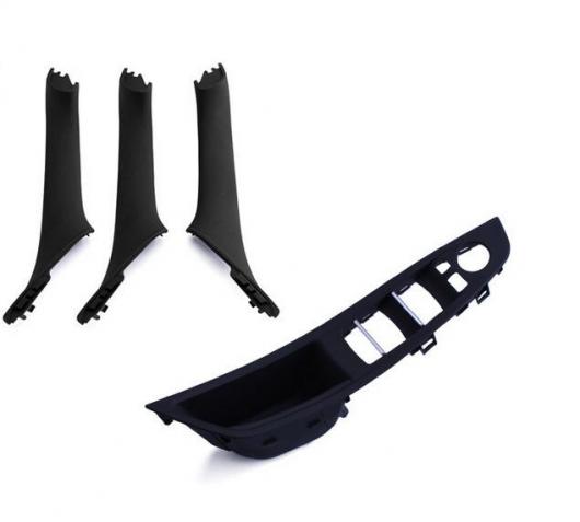 1セット ブラック ドア ハンドル 凹型グリップスイッチパネル＆インナードアトリム BMW F10 F11 51417225873 51417225875 AL-CC-5950 AL Car parts 23,805円