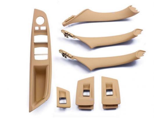 1セット ベージュドア ハンドル 凹型グリップスイッチパネル＆インナードアトリムカバー＆窓リフタースイッチ BMW F10 F11 51417225875 AL-CC-6024 AL Car parts